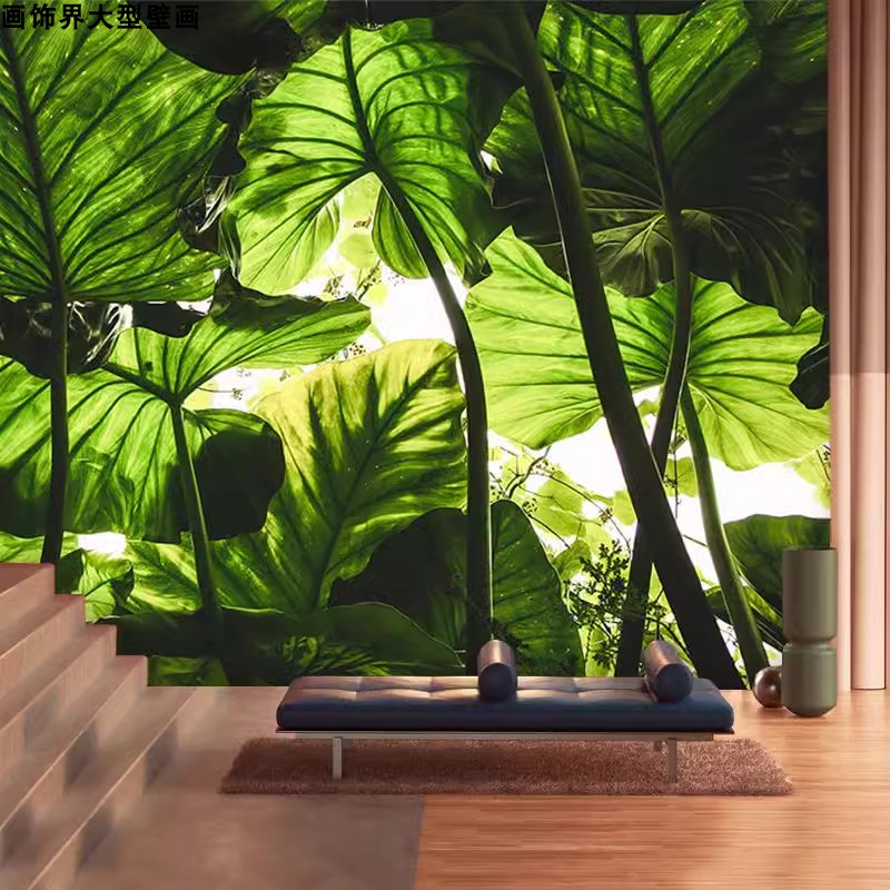 3d立体森林墙布饭店茶室壁纸美式复古壁布视觉延伸墙纸风景大自然,淘宝优惠券,粉丝福利购,淘宝优惠卷