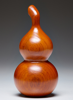 花梨木质雕刻葫芦摆件摆设木葫芦家居客厅装饰工艺品新居乔迁送礼