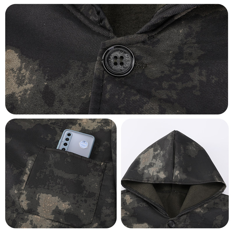 加绒加厚罩衣防水防油污耐脏男女款围裙工作服冬季外穿中长款长袖,淘宝优惠券,粉丝福利购,淘宝优惠卷