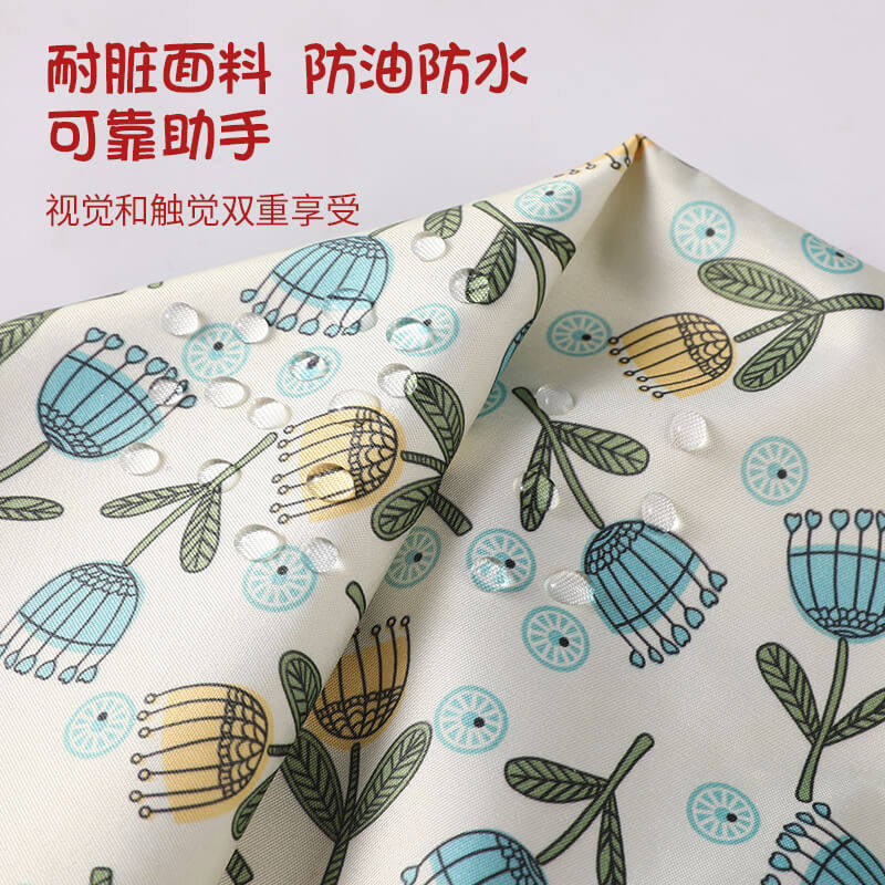 罩衣围裙工作服家用厨房防水成人韩版时尚家外女长袖耐脏围腰带袖,淘宝优惠券,粉丝福利购,淘宝优惠卷