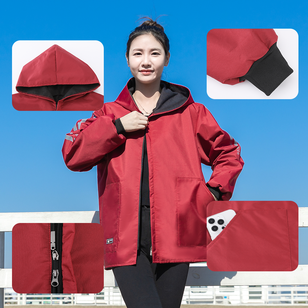 短款加绒长袖冬款罩衣工作服男女款围裙家用防水保暖定制护衣外套 - 图2