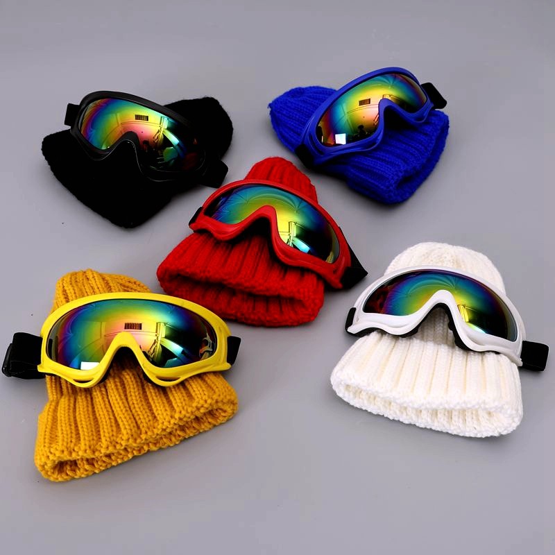 儿童帽子秋冬季男童女童飞行员眼镜帽潮加绒针织帽保暖宝宝滑雪帽,淘宝优惠券,粉丝福利购,淘宝优惠卷