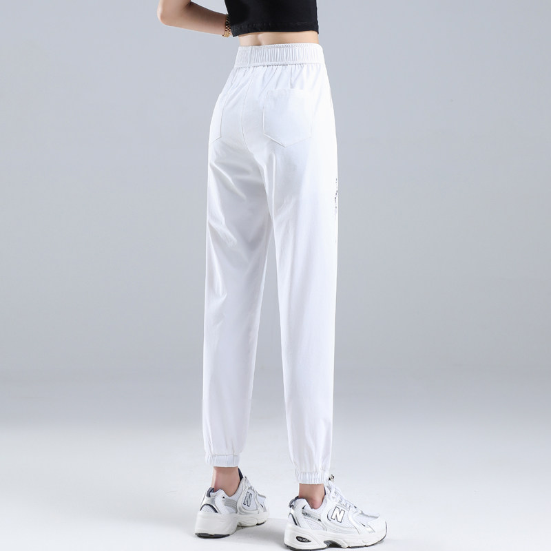 大码加长夏速干超长冰丝束脚运动裤 魅十八休闲裤