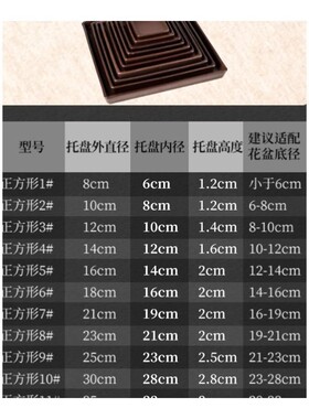 正方形陶瓷底座客厅花盆托盘办公