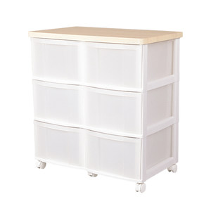 爱丽思iris客厅收纳柜双排抽屉式塑料简约储物柜多功能卧室五斗柜