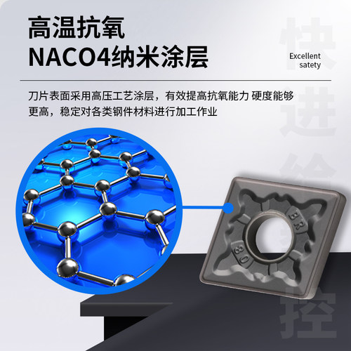 刃天下菱形刀粒CNMG120404/08-BF -BM-BR不锈钢外圆数控刀片 - 图1