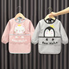 Anti-dirty long-sleeved baby outerwear autumn and winter bibs for eating