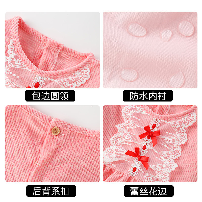 宝宝罩衣儿童围裙吃饭围兜女宝公主裙防水防脏秋冬季幼儿园反穿衣,淘宝优惠券,粉丝福利购,淘宝优惠卷