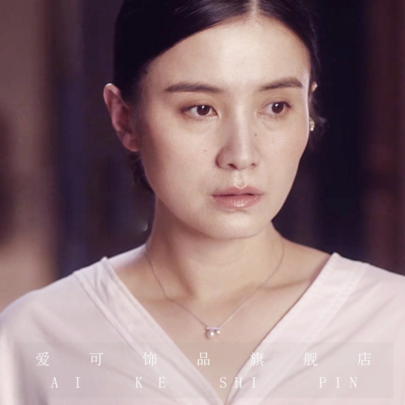 小舍得宋佳南俪珍珠项链锁骨链子复古长款小粒吊坠轻奢小众女2022