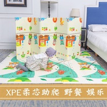 Folding climb Climbing Cushion Children Crawl Mat Large Number Foldable Thickening Home Out of Picnic Mat Blanket Blanket the baby