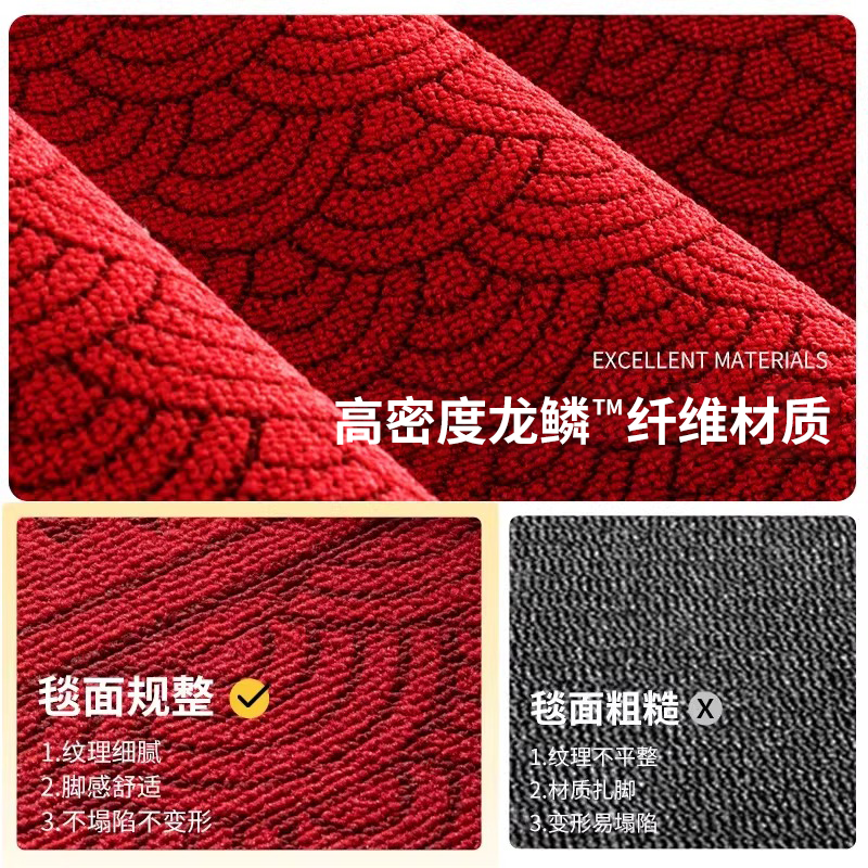 马年新款红色入户门地垫高端大门口脚垫耐磨防滑室外加厚乔迁垫子,淘宝优惠券,粉丝福利购,淘宝优惠卷