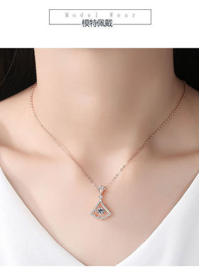 【钛钢】小裙子锁骨链轻奢小众吊坠简约气质生日礼物送女友闺蜜