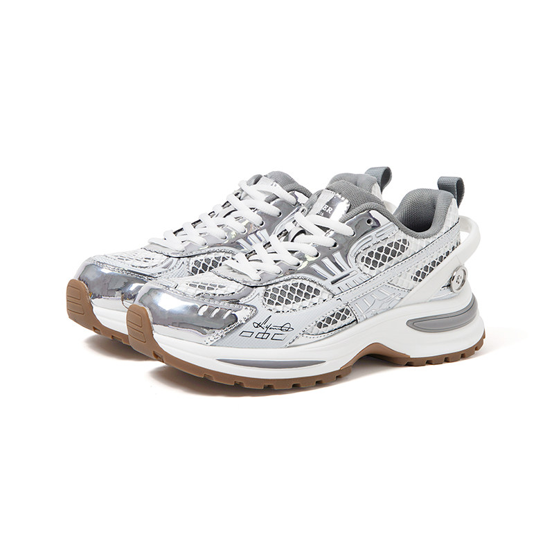 【吴世勋同款】KILLWINNER 银色运动跑鞋 休闲老爹鞋 增高6cm KW,淘宝优惠券,粉丝福利购,淘宝优惠卷