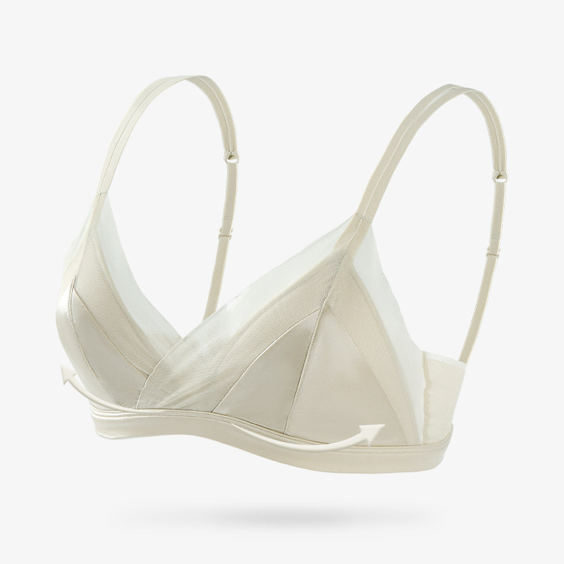 莫妮朵超薄法式三角杯蕾丝少女文胸 莫妮朵文胸