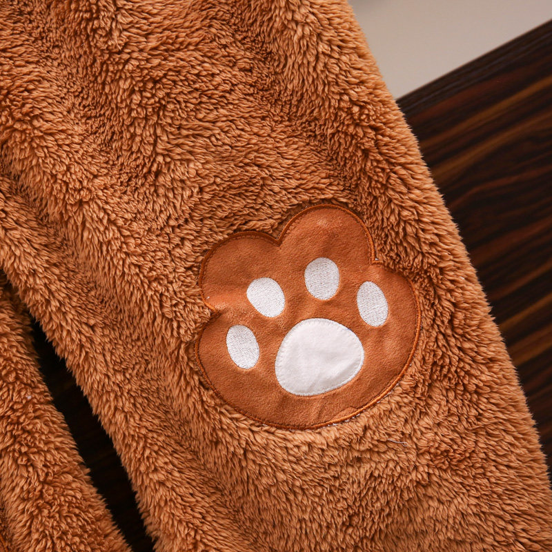 大码连体200斤可爱珊瑚绒加肥睡衣 夕照兰睡衣/家居服套装