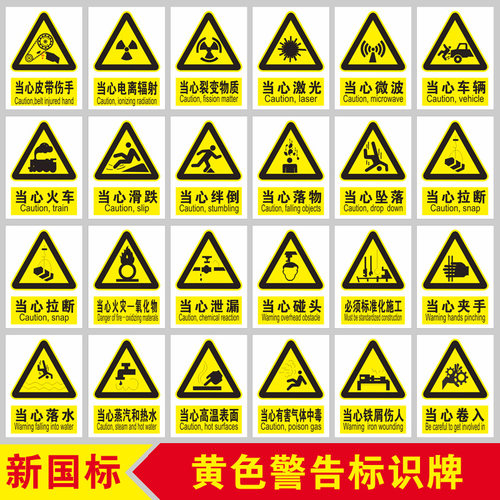 安全标识牌全套工厂车间仓库禁止吸烟严禁烟火提示贴纸验厂标志当心触电有电危险当心腐蚀注意安全警示贴定制 - 图1