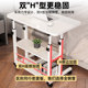 Movable bedside table, multi-functional lifting table, bedside small table, household simple study table, lazy computer table