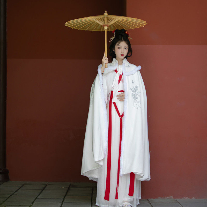 栾凰原创正品【自在飞】立领斗篷汉服 栾凰汉服