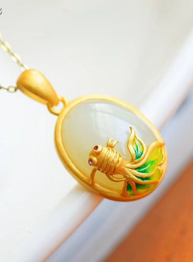 锦鲤送礼物饰品附带证书吊坠包邮