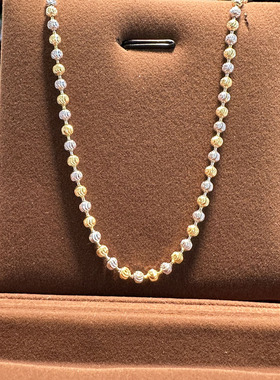 纯银S925银圆珠链女原创设计