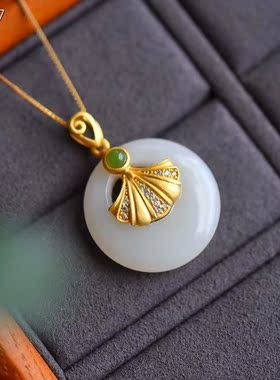 和田玉异形原创设计风礼物吊坠