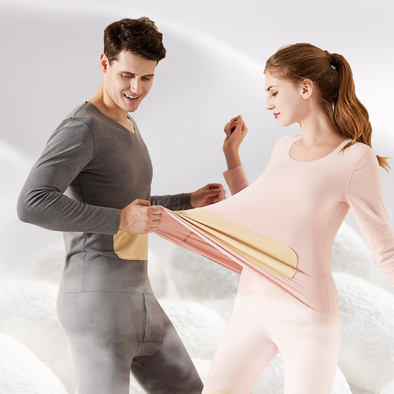 妖精可可德绒无痕保暖内衣片打底衫 妖精可可保暖套装