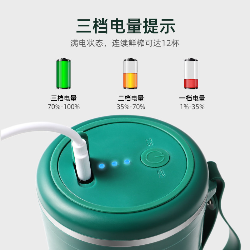 南极人便携式家用水果小型炸果汁机 南极人智象榨汁机