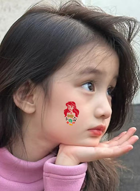 新款9公主小号面部彩绘图案模板脸部拓印儿童DIY创意绘画模板