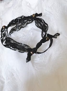 韩国进口名媛风蕾丝复古做旧手链