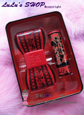安娜苏唇膏紫色彩妆盒