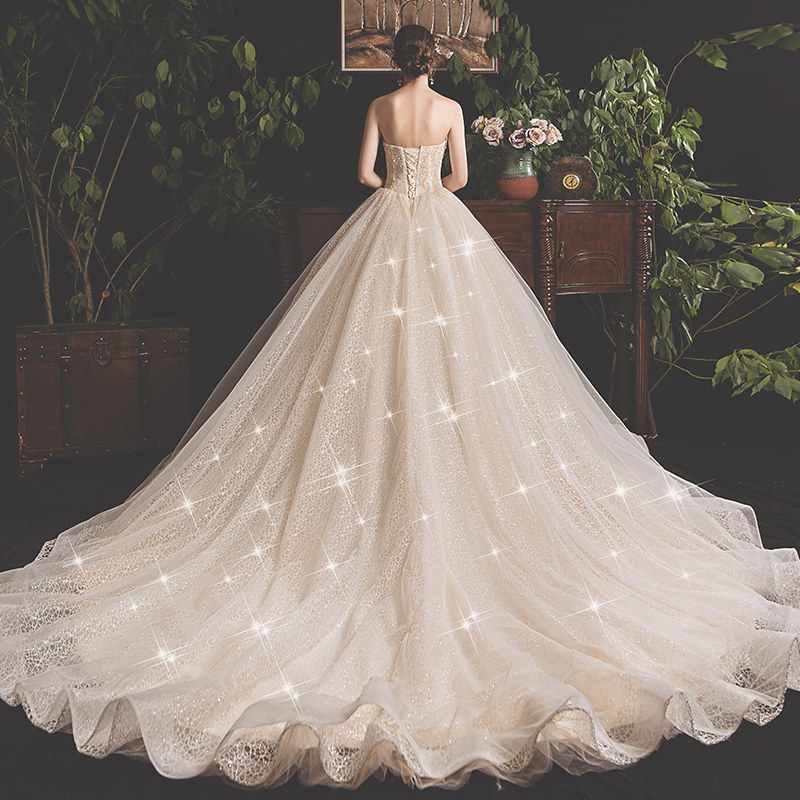 主2021新款新娘高级感气质简约婚纱 繁佑婚纱