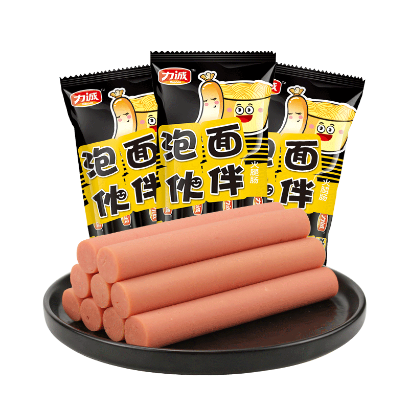 力诚即食泡面伙伴搭档伴侣火腿肠 力诚隆祥包装即食肠类