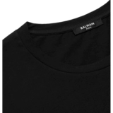 [Классическая модель] Balmain мужской и женский же черный ватный рисунок с коротки