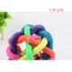 Mèo đồ chơi con chó chuông bouncy bóng cao su phát triển trí tuệ đầy màu sắc chuông bóng con chó nhỏ vật nuôi - Mèo / Chó Đồ chơi Mèo / Chó Đồ chơi