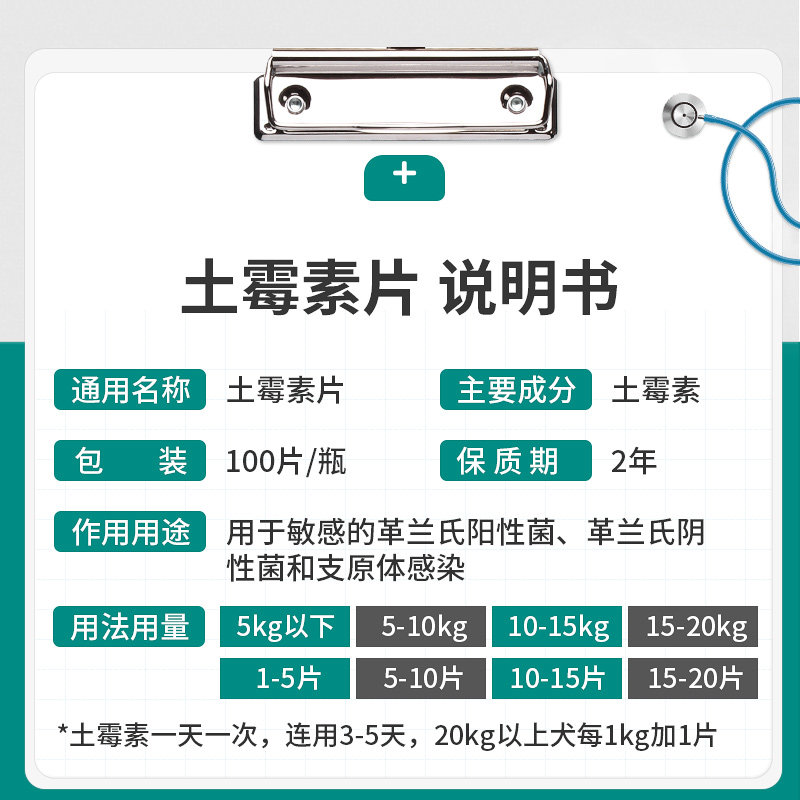 八牧狗猫拉肚子土霉素片胃肠炎药 八牧猫消化道疾病药品