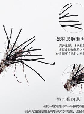 明星同款发圈高马尾加粗扎头发