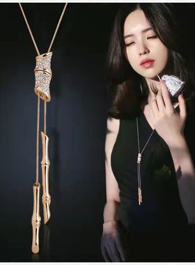 毛衣链长款百搭珍珠项链配饰饰品