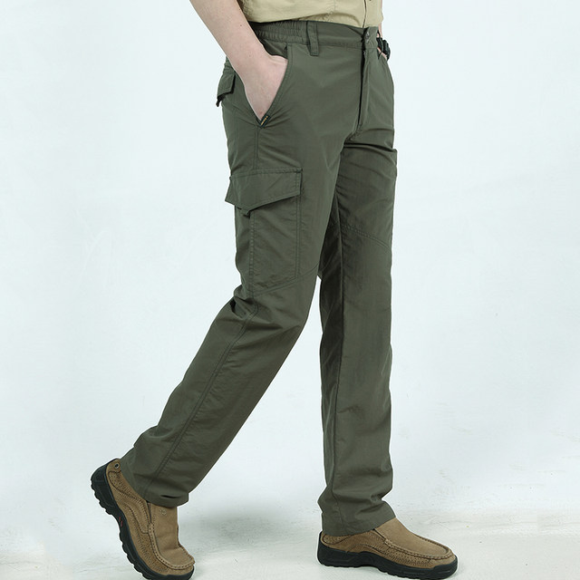 Outdoor autumn and winter multi-pocket hiking casual pants