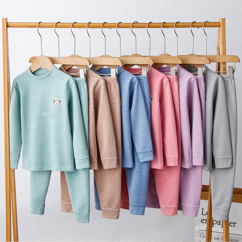 羊绒蚕丝半高领舒绒保暖内衣套装男女童中大童学生青少年秋衣秋裤,淘宝优惠券,粉丝福利购,淘宝优惠卷