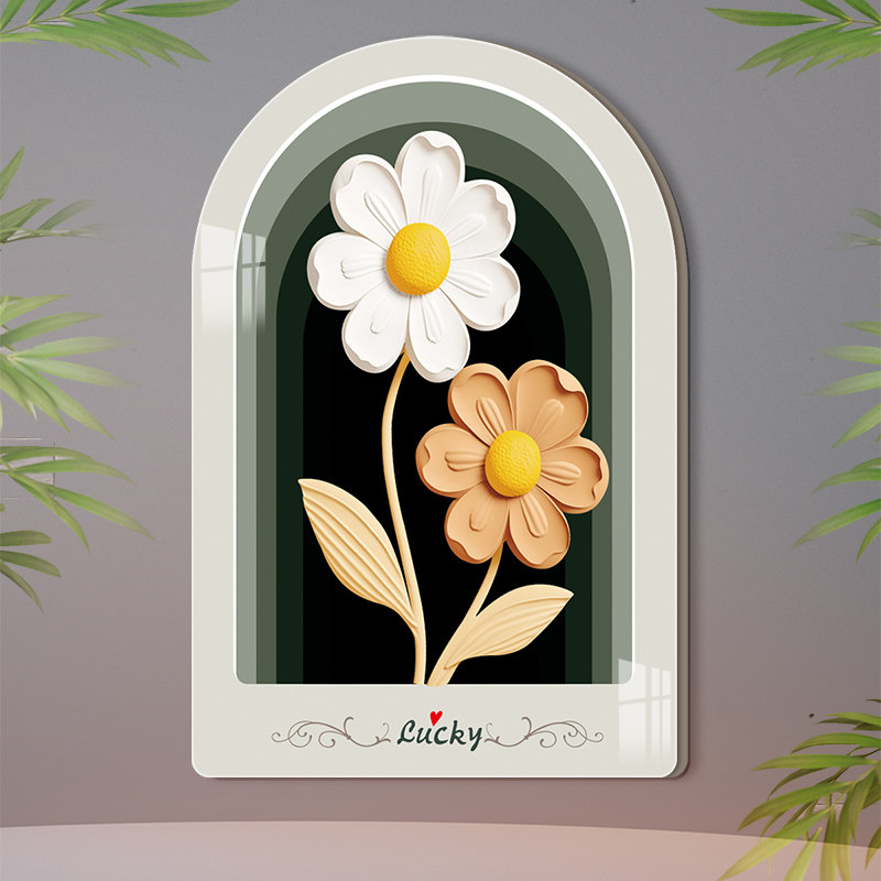 新款欧式复古自粘卡通花朵客厅墙面破损遮丑墙贴亚克力立体装饰画,淘宝优惠券,粉丝福利购,淘宝优惠卷