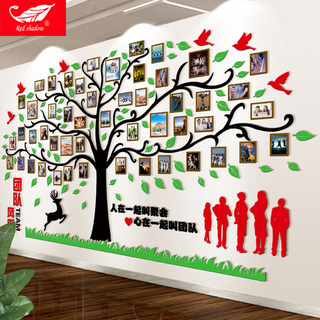 Team Employee Display Wall Office Photo Wall Decoration