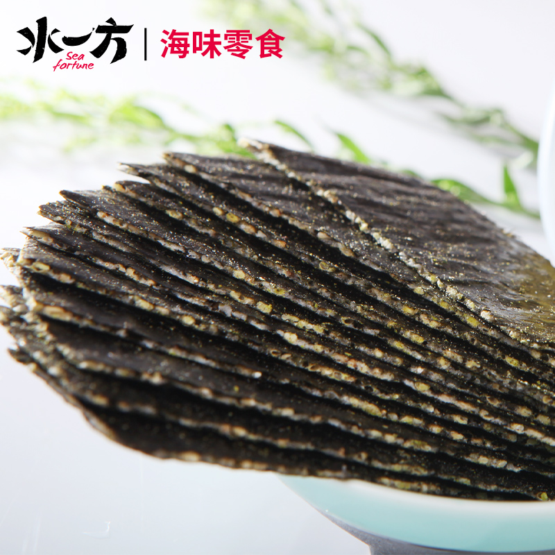 水一方海苔夹心脆罐装炒米芝麻紫菜 水一方食品海苔系列