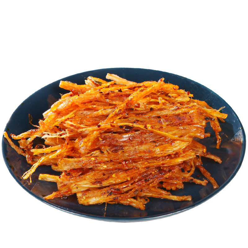 水一方香辣250g现烤手撕铁板鱿鱼丝 水一方食品即食鱿鱼零食