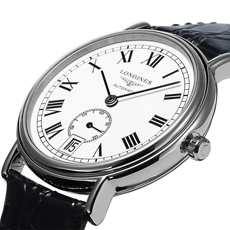 5年联保正品瑞士浪琴瑰丽商务休闲优雅男士腕表L4.904.4.11.2