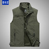 Multi-pocket casual vest for men, comfortable and breathable for dad