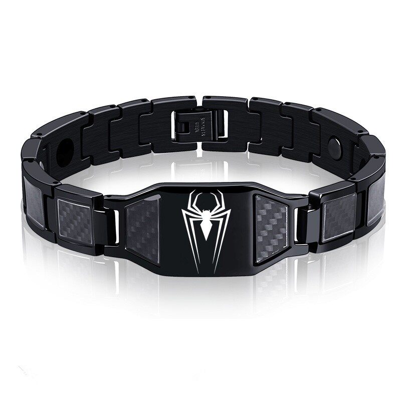 英雄联盟手链复仇者联盟4英雄归来黑豹钢铁侠手链男钛钢手环游戏配饰免费刻字