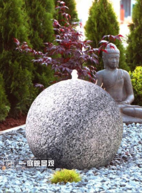 户外摆件喷泉禅意造景风水球