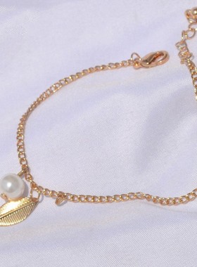 珍珠全新树叶轻奢首饰