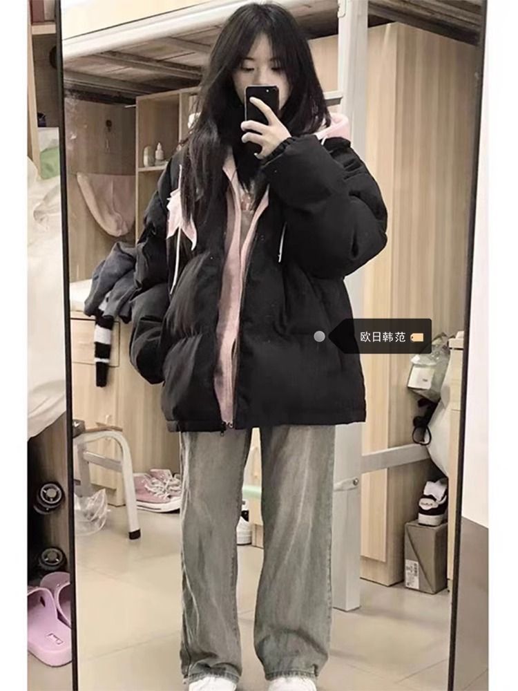 女童棉服外套秋冬款2023新款过年羽绒服大童洋气加厚短款时髦上衣