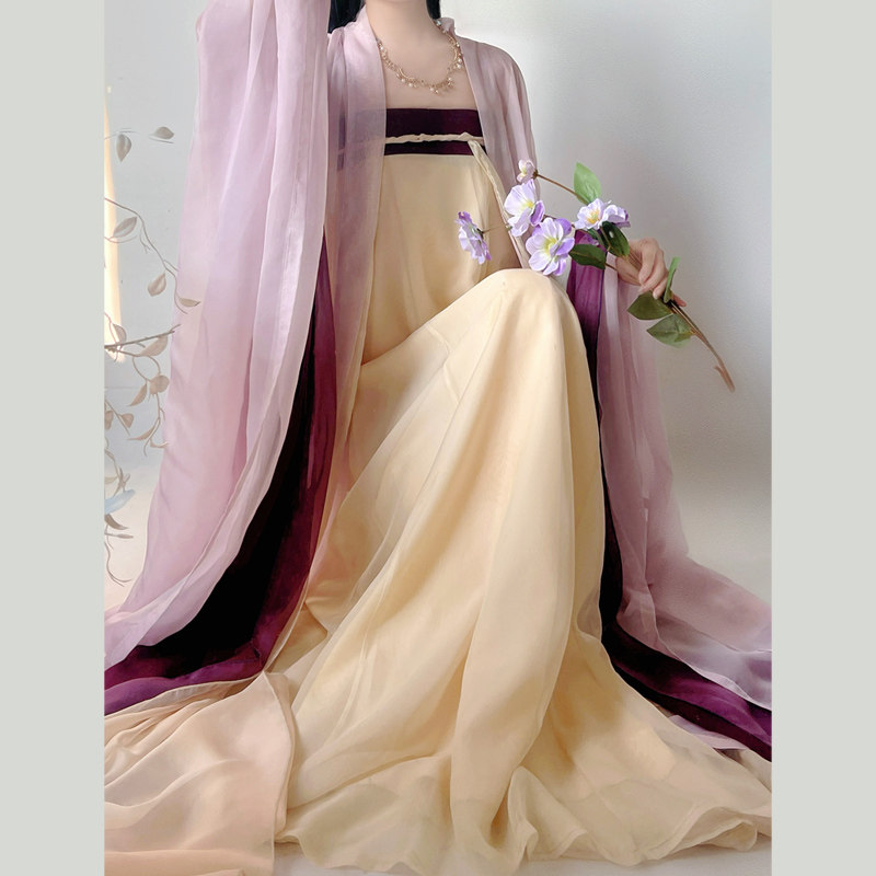 夜子溪原创汉服【橘子青梅】齐胸对襟汉服唐制破裙大放量古典女装,淘宝优惠券,粉丝福利购,淘宝优惠卷